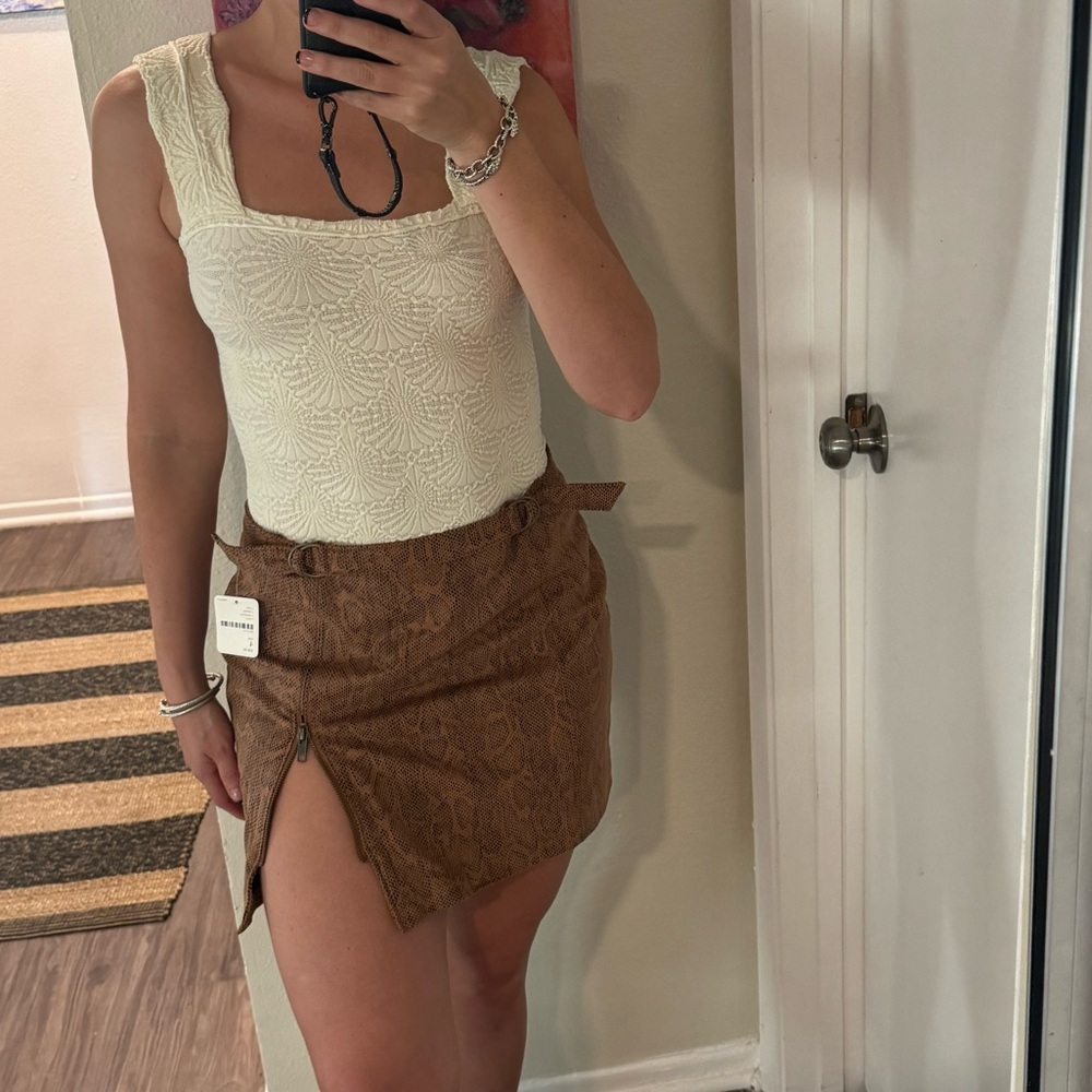 Free People Printed Skirt